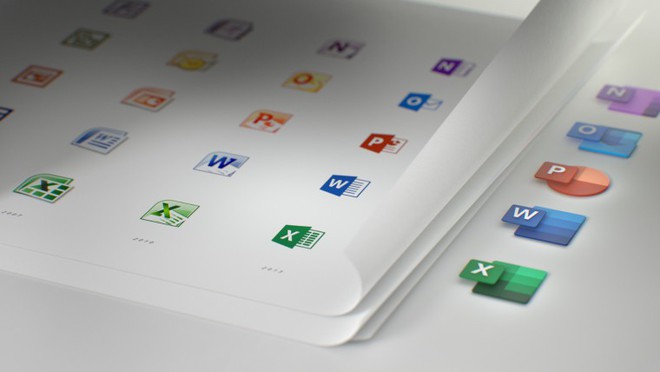 Bộ phần mềm Microsoft Office chuẩn bị thay đổi icon mới - Ảnh 1.