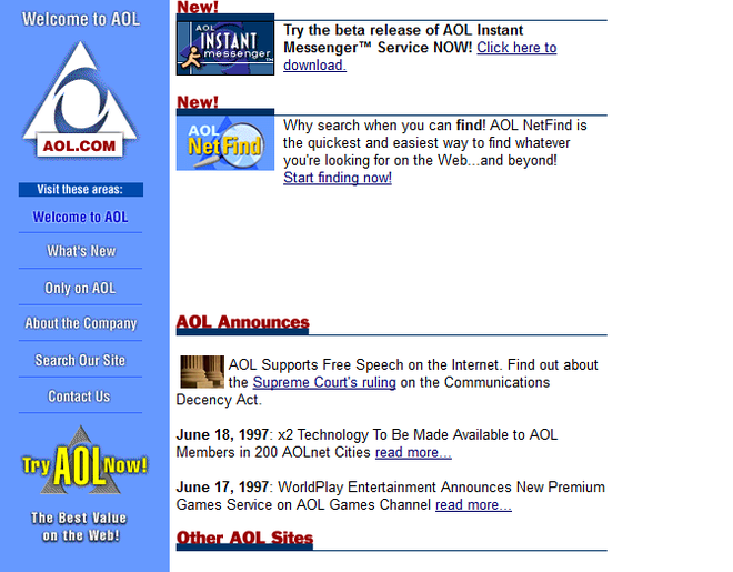 Quay ngược thời gian, xem 12 website nổi tiếng ngày xưa trông ra sao - Ảnh 8.