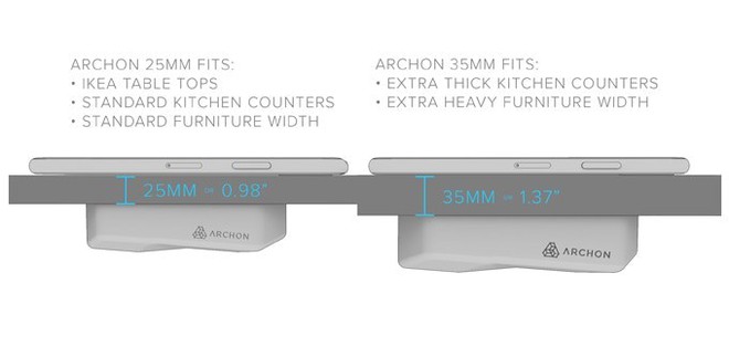 Archon: Sạc không dây đầu tiên sạc xuyên qua mặt bàn, dùng cho cả iPhone và Android, giá từ 1.4 triệu - Ảnh 5.