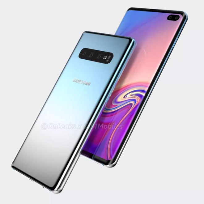 Samsung Galaxy S10 Plus lộ ảnh và video rõ nét, 3 camera sau, 2 camera trước trong nốt ruồi trâu - Ảnh 1.