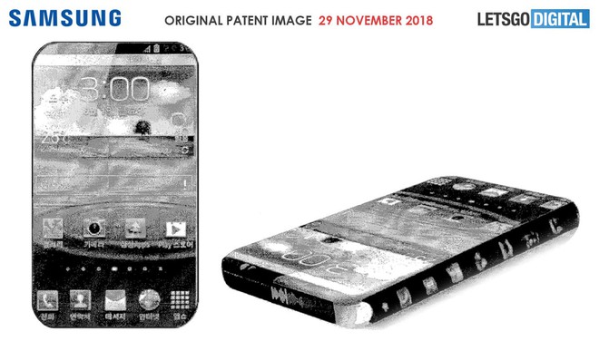 Samsung đệ trình sáng chế smartphone hình chiếc lá, màn hình tràn bốn phương tám hướng - Ảnh 3.