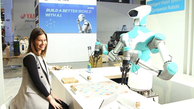 [CES 2018] Robot này có khả năng chơi xếp chữ cực giỏi, chiến thắng cả con người - Ảnh 1.