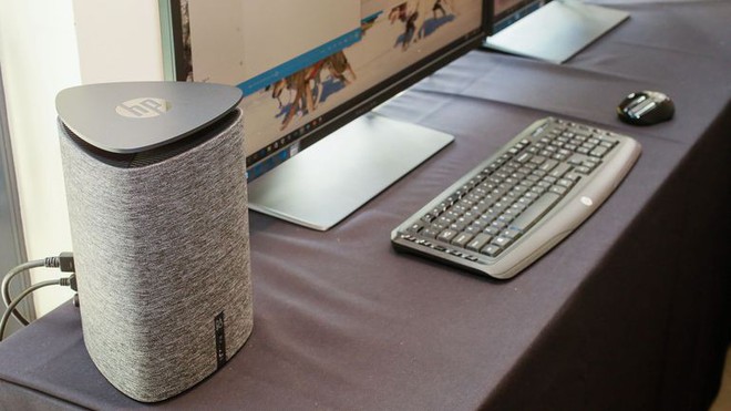  Cỗ máy tính HP Pavilion Wave độc đáo cũng sẽ tích hợp trợ lý ảo Alexa. 