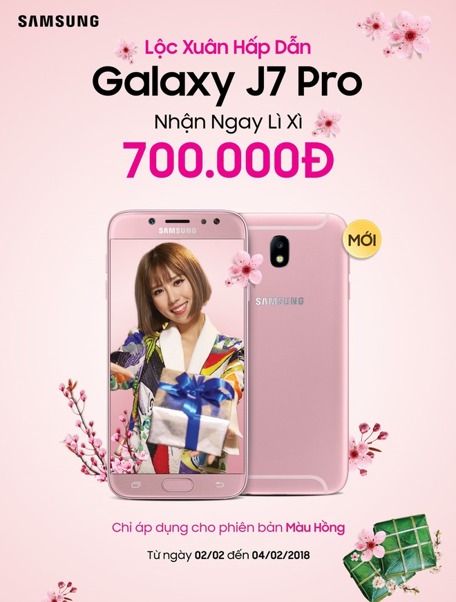 Samsung chính thức trình làng Galaxy J7 Pro màu hồng tại Việt Nam, giá bán lẻ 6,99 triệu - Ảnh 1.