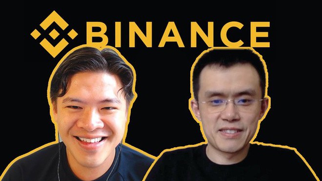 CEO Binance Changpeng Zhao (bên phải)