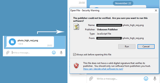 Tin tặc khai thác lỗ hổng zero-day trên Telegram Messenger để lây lan mã độc - Ảnh 3.