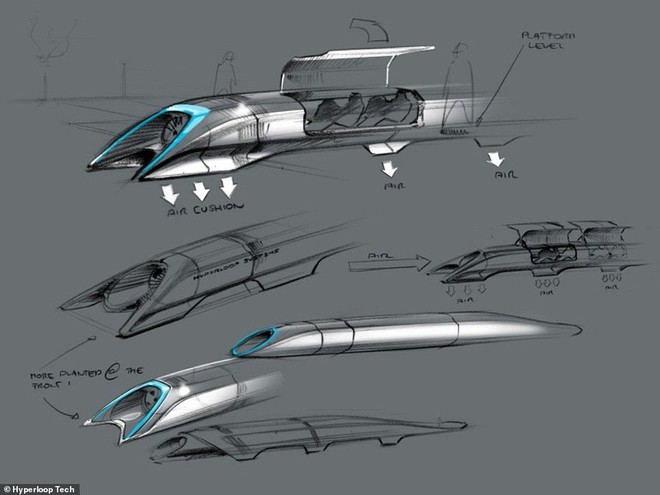  Ba năm sau (2013), Elon Musk đã công bố bản kế hoạch đầu tiên dày 57 trang giấy dành cho hệ thống Hyperloop. Ông cho biết, mỗi khoang tàu siêu tốc này sẽ chở được 28 hành khách và chỉ mất 29 phút để di chuyển từ New York đến DC. 