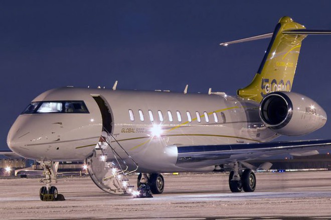  Chiếc phi cơ riêng Bombardier BD-700 Global Express. 