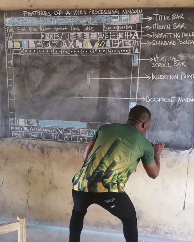 Cách giáo viên tin học ở Ghana vượt qua cảnh thiếu thốn cơ sở vật chất để giảng dạy khiến Internet xúc động - Ảnh 4.