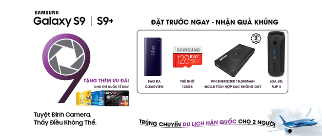  Thông tin đặt hàng Samsung Galaxy S9 và S9 