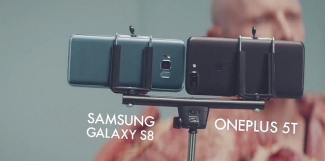 OnePlus tung thêm quảng cáo siêu dị, khoe OnePlus 5T chống rung tốt hơn Galaxy S8 - Ảnh 1.