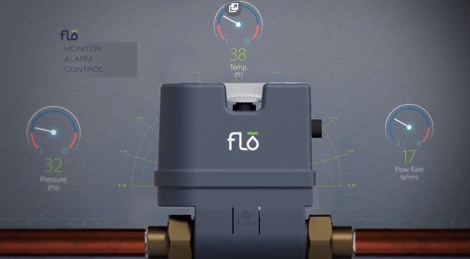  Flo có thể kiểm soát đường ống nước thông qua áp suất, nhiệt độ và tốc độ dòng chảy 