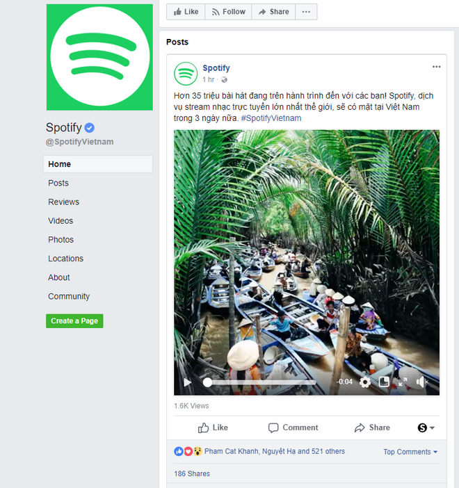  Spotify xác nhận sẽ cập bến Việt Nam vào ngày 13/3 tới. 