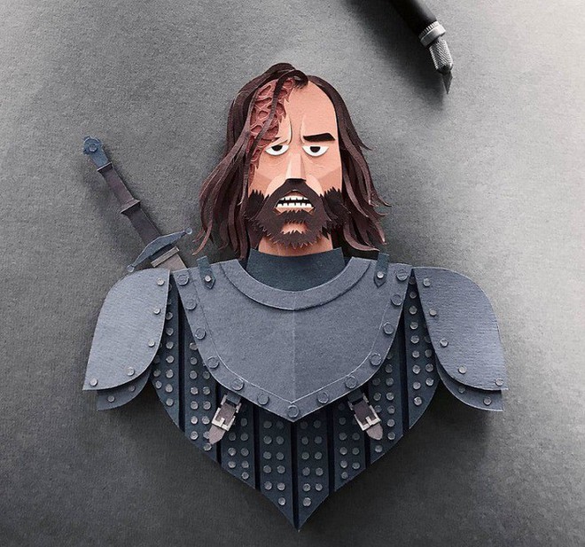 Ngắm trọn bộ nhân vật trong series phim Game of Thrones được tạo hình từ nghệ thuật cắt giấy điêu luyện - Ảnh 7.