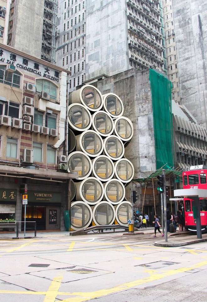 Giá nhà quá đắt đỏ, các kiến trúc sư Hồng Kông nghĩ ra cách xây dựng căn hộ mini bằng ống nước bê tông - Ảnh 6.