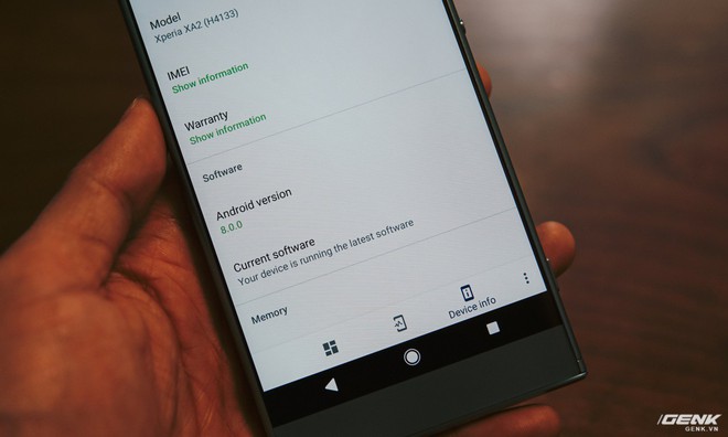  Một điểm cộng nữa cho XA2 series là nền tảng Android 8.0 Oreo cài đặt sẵn với đầy đủ các tính năng từ Google. Sony gần đây đang cực kì nghiêm túc trong việc ra mắt và cập nhật phần mềm cho các thiết bị. 