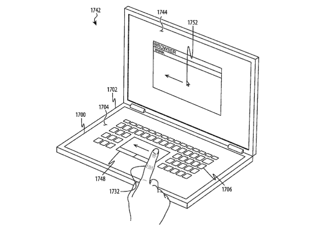 Apple đăng ký sáng chế bàn phím ảo nhưng mang lại cảm giác như bàn phím thật cho MacBook - Ảnh 1.