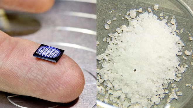  Chiếc máy tính này nhỏ hơn cả một hạt muối. 