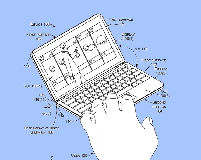  Bằng sáng chế mới đã nâng cấp ý tưởng smartphone hai màn hình lên một tầm cao mới. 