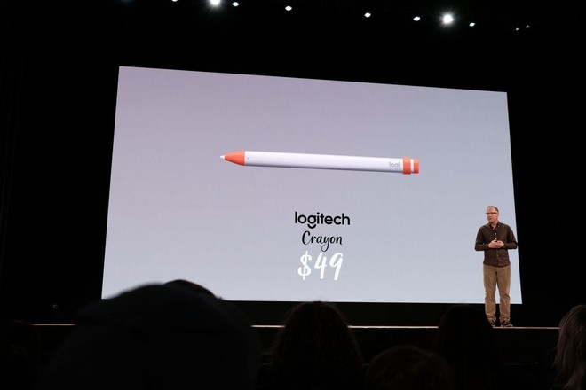 Apple hợp tác với Logitech ra mắt bút stylus Crayon giá 49 USD và bàn phím hỗ trợ iPad - Ảnh 1.