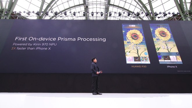  Bộ đôi P20/P20 Pro đều sử dụng chip AI Kirin 970 mới của Huawei. 