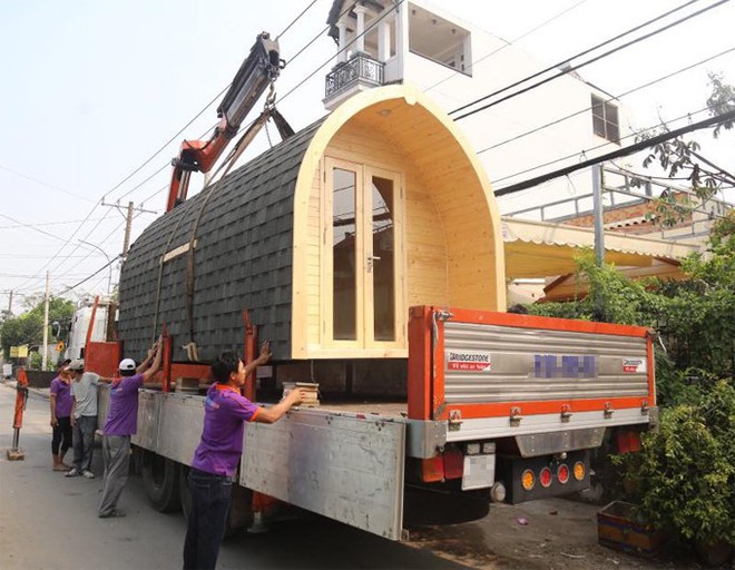 Ngôi nhà 140 triệu ở Sài Gòn có thể tháo lắp vận chuyển đi khắp nơi khiến nhiều người thích thú - Ảnh 1.