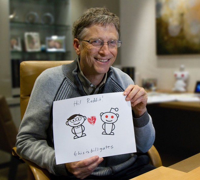Những tấm ảnh chứng tỏ Bill Gates là cư dân mạng xịn nhất Reddit - Ảnh 2.