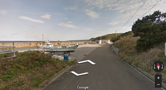  Chuyến xe Street View của Google đang lặng lẽ lăn bánh để ghi lại quang cảnh ở huyện Kumage, tỉnh Kagoshima... 
