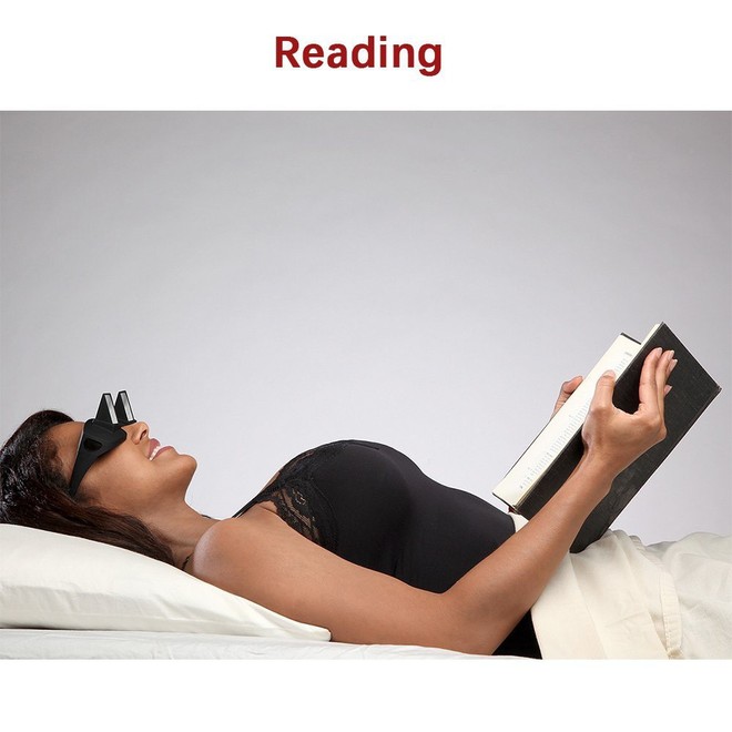 Kính mắt lác cho hội lười không xương: nằm ngửa trên giường vẫn tha hồ xem tivi, đọc sách cứ như thể đang ngồi thẳng - Ảnh 4.