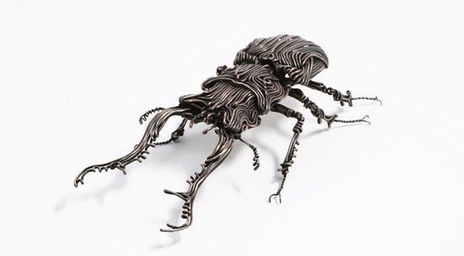 Ấn tượng với kỹ thuật uốn dây đồng tạo nên những tác phẩm điêu khắc cực ấn tượng của nghệ sỹ người Nhật - Ảnh 8.