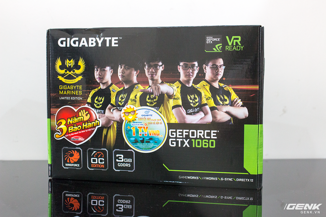 Mở hộp Gigabyte GeForce GTX 1060 phiên bản giới hạn Gigabyte Marines - Ảnh 1.