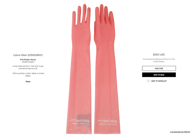 Găng tay thời trang gần 9 triệu đồng của Calvin Klein không khác gì găng tay rửa bát - Ảnh 1.