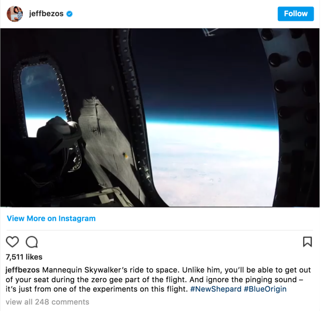 Công ty hàng không vũ trụ Blue Origin của Jeff Bezos có thể sẽ cho du khách tham quan thám hiểm không gian trong năm nay - Ảnh 2.