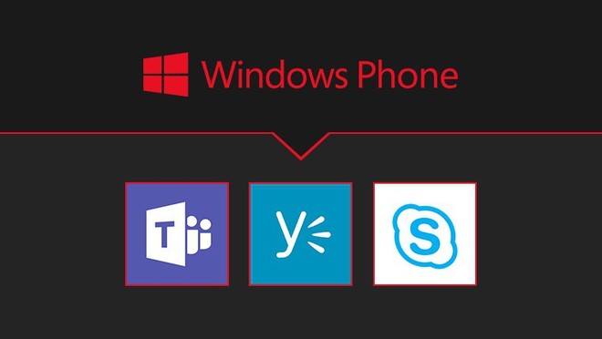  Microsoft sắp khai tử phiên bản Skype, Yammer và Teams trên Windows Phone 