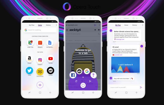 Opera tung ra trình duyệt di động hoàn toàn mới dành cho các thiết bị iOS và Android - Ảnh 1.