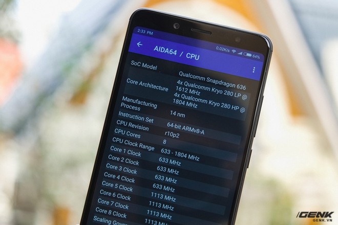  Redmi Note 5 Pro sử dụng chip Snapdragon 636 