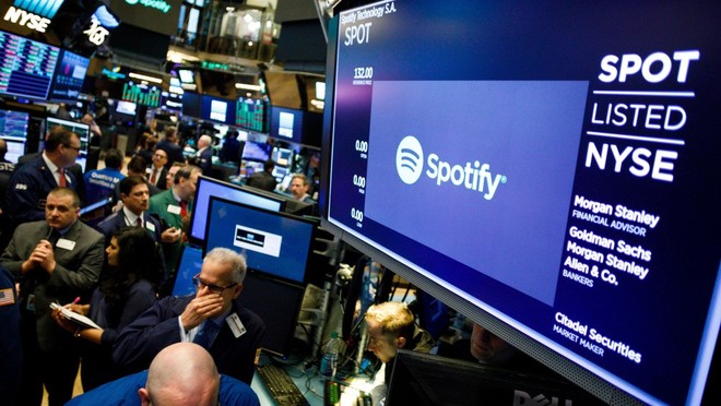 Spotify lên sàn thành công, giá cổ phiếu đạt 149,6 USD, tổng giá trị đạt 26,6 tỷ USD - Ảnh 1.