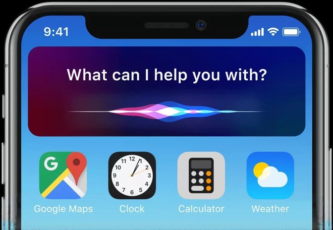  Trên phiên bản iOS 12, Hey Siri đã được tối giản hơn, chỉ chiếm rất ít không gian trên màn hình. 