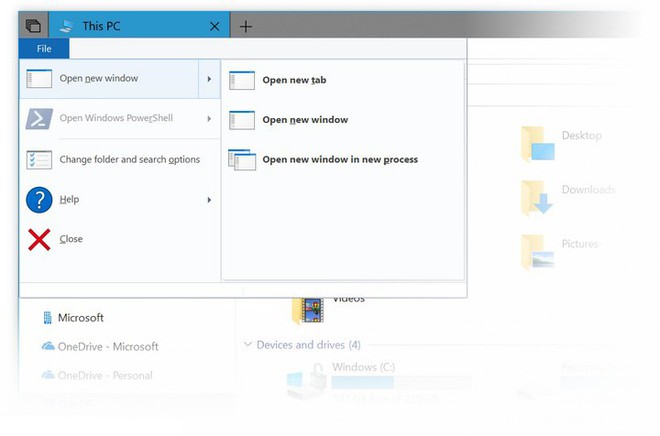 Windows 10 Redstone 5 sẽ cho mở thư mục dạng Tab trong File Explorer để chiều lòng người dùng - Ảnh 2.
