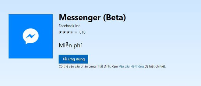  Bản thử nghiệm của Messenger trên Windows 10 sẽ mang đến rất nhiều tính năng mới để bắt kịp với tốc độ phát triển của phiên bản trên smartphone. 