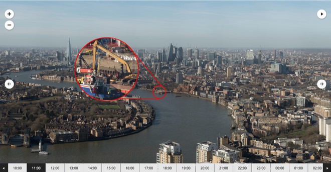 Zoom sướng tay với bức ảnh timelapse thành phố London có độ phân giải lên đến 7.300 MP: Thấy rõ chữ từ xa gần 10 km - Ảnh 2.