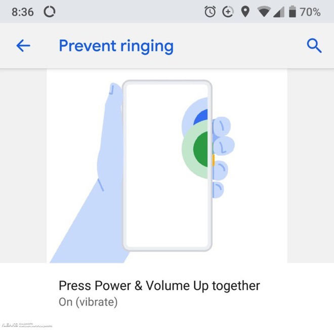  Hình ảnh minh họa của Google cho thấy một chiếc smartphone (có thể là Pixel 3) với màn hình vô cực nhưng không có tai thỏ. 
