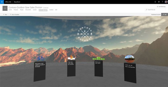 Microsoft sẽ cho phép người dùng sử dụng nền tảng SharePoint trong môi trường thực tế ảo - Ảnh 2.