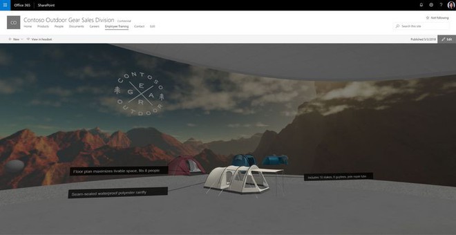 Microsoft sẽ cho phép người dùng sử dụng nền tảng SharePoint trong môi trường thực tế ảo - Ảnh 4.