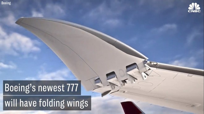 Mẫu máy bay mới của Boeing sẽ sở hữu đôi cánh với khả năng gập vào mở ra - Ảnh 1.