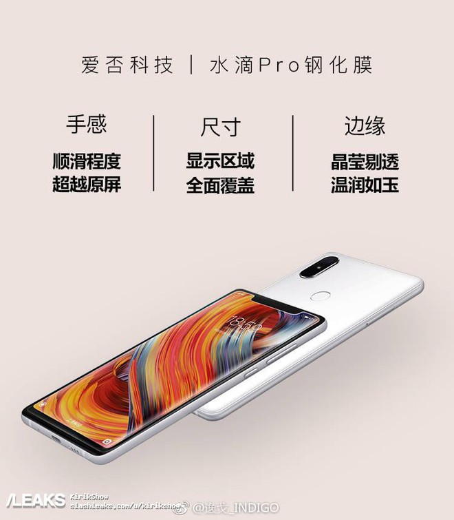Hãng sản xuất kính cường lực tung quảng cáo làm lộ Xiaomi Mi 8 màu đen và màu trắng - Ảnh 2.