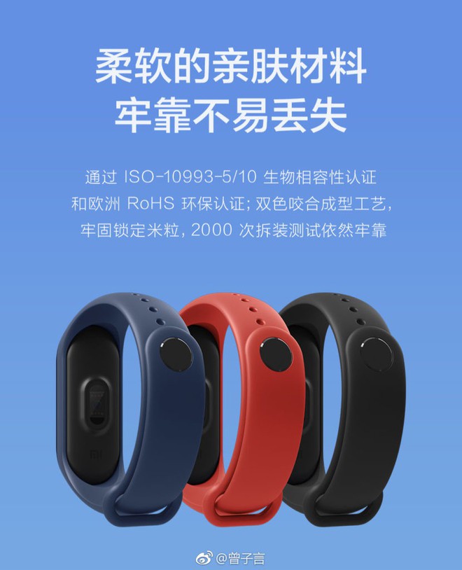 Xiaomi Mi Band 3 lộ toàn bộ thông số trước giờ ra mắt - Ảnh 6.