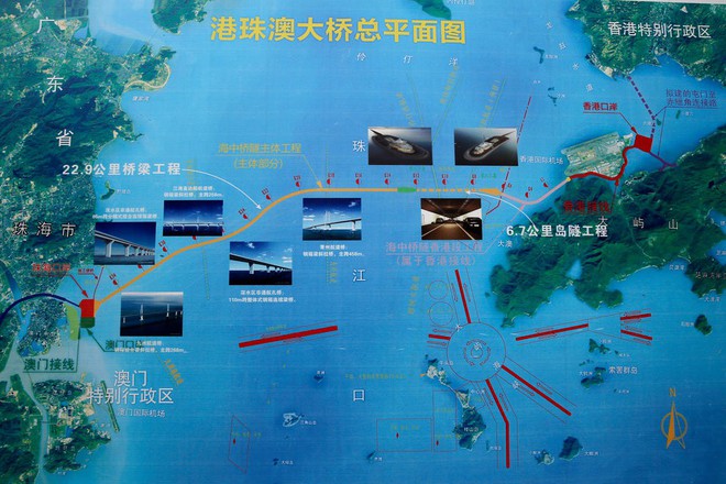 Trung Quốc khánh thành cầu vượt biển dài nhất thế giới, đi 62km từ Hồng Kông sang Ma Cao chỉ mất 30 phút - Ảnh 10.
