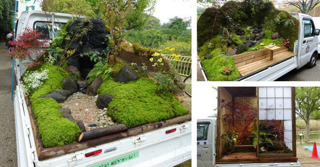 Ở Nhật Bản có hẳn một cuộc thi trưng bày cảnh quan nhà vườn ngay trên xe tải vô cùng độc đáo - Ảnh 1.