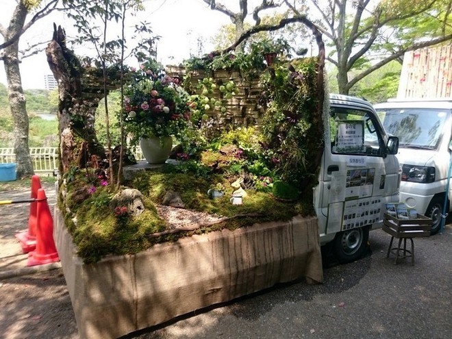 Ở Nhật Bản có hẳn một cuộc thi trưng bày cảnh quan nhà vườn ngay trên xe tải vô cùng độc đáo - Ảnh 8.